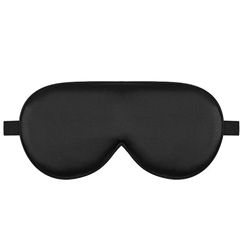 Alaska Bear Sleep Mask Silk Cover Eye Contour for Pressure-Free Sleeping, Upgrade Over Conventional Flat Satin Eye Masks, Machine Washable